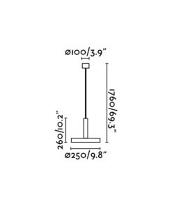 Faro Barcelona WHIZZ Κρεμαστό Φωτιστικό Μαύρου-Χρυσού Χρώματος – 20160