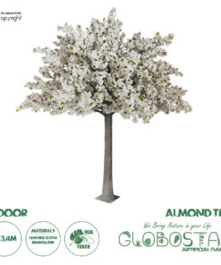 GloboStar® Artificial Garden ALMOND TREE 20163 Τεχνητό Διακοσμητικό Δέντρο Αμυγδαλιά Υ340cm