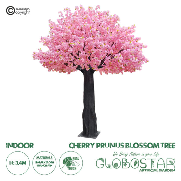 GloboStar® Artificial Garden CHERRY PRUNUS BLOSSOM TREE 20164 Τεχνητό Διακοσμητικό Δέντρο Άνθος Κερασιάς Προύμνη Υ340cm