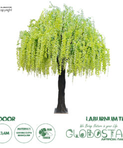 GloboStar® Artificial Garden LABURNUM TREE 20165 Τεχνητό Διακοσμητικό Δέντρο Λαβούρνο Υ340cm