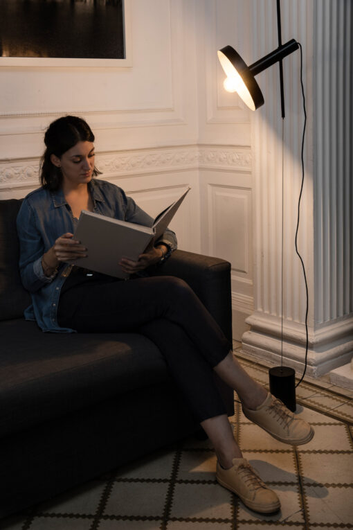 Faro Barcelona WHIZZ Black/golden pendant/floor lamp E27   – 20166-95