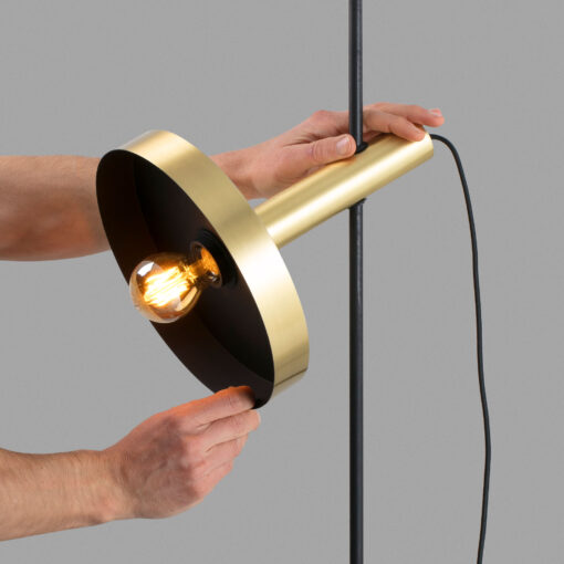 Faro Barcelona WHIZZ Golden/black pendant/floor lamp E27   – 20166-96