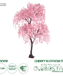 GloboStar® Artificial Garden CHERRY BLOSSOM TREE 20166 Τεχνητό Διακοσμητικό Δέντρο Άνθος Κερασιάς Υ380cm