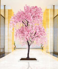 GloboStar® Artificial Garden CHERRY BLOSSOM TREE 20166 Τεχνητό Διακοσμητικό Δέντρο Άνθος Κερασιάς Υ380cm