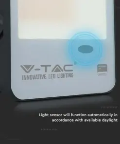 LED Προβολέας με Αισθητήρα Νύχτας-Μέρας 30W Μαύρος V-TAC Pro Samsung Chip IP65 100° 3000lm Ψυχρό 6500K – 20171