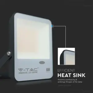 LED Προβολέας με Αισθητήρα Νύχτας-Μέρας 30W Μαύρος V-TAC Pro Samsung Chip IP65 100° 3000lm Ψυχρό 6500K – 20171