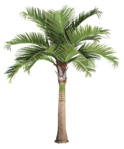 GloboStar® Artificial Garden COCONUT PALM TREE 20169 Τεχνητό Διακοσμητικό Φυτό Φοινικόδεντρο Κοκοφοίνικας Εξωτερικού Χώρου IP68 UV Certified Protection Υ400cm