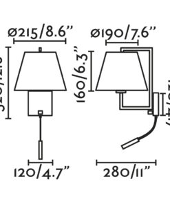Faro Barcelona FRAME Επιτοίχιο Φωτιστικό, Νικελ-Λευκού Χρώματος, με LED Αναγνώστη – 20172-01