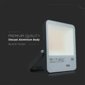 LED Προβολέας με Αισθητήρα Νύχτας-Μέρας 100W Μαύρος V-TAC Pro Samsung Chip IP65 100° 10000lm Ψυχρό 6500K – 20177