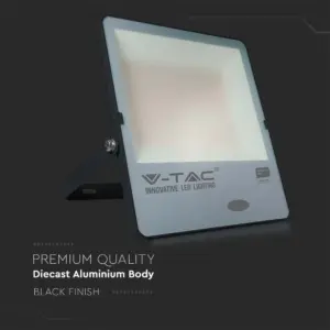 LED Προβολέας με Αισθητήρα Νύχτας-Μέρας 150W Μαύρος V-TAC Pro Samsung Chip IP65 100° 15000lm Θερμό 3000K – 20178