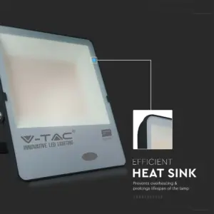 LED Προβολέας με Αισθητήρα Νύχτας-Μέρας 150W Μαύρος V-TAC Pro Samsung Chip IP65 100° 15000lm Θερμό 3000K – 20178