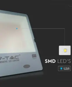 LED Προβολέας με Αισθητήρα Νύχτας-Μέρας 200W Μαύρος V-TAC Pro Samsung Chip IP65 100° 20000lm Φυσικό 4000K – 20182
