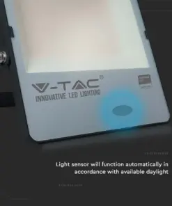 LED Προβολέας με Αισθητήρα Νύχτας-Μέρας 200W Μαύρος V-TAC Pro Samsung Chip IP65 100° 20000lm Φυσικό 4000K – 20182