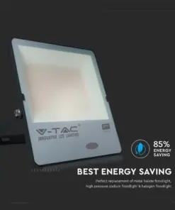 LED Προβολέας με Αισθητήρα Νύχτας-Μέρας 200W Μαύρος V-TAC Pro Samsung Chip IP65 100° 20000lm Φυσικό 4000K – 20182