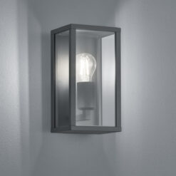 Φωτιστικό Τοίχου Trio Lighting E27 Ανθρακί Αλουμίνιο IP44 201860142
