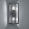 Φωτιστικό Τοίχου Trio Lighting   2xE27 Ανθρακί Αλουμίνιο   IP44 201860242