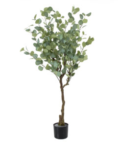 GloboStar® Artificial Garden EUCALYPTUS 20189 Τεχνητό Διακοσμητικό Φυτό Ευκάλυπτος Υ120cm