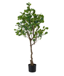 GloboStar® Artificial Garden EUCALYPTUS 20190 Τεχνητό Διακοσμητικό Φυτό Ευκάλυπτος Υ120cm