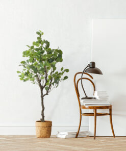 GloboStar® Artificial Garden EUCALYPTUS 20190 Τεχνητό Διακοσμητικό Φυτό Ευκάλυπτος Υ120cm