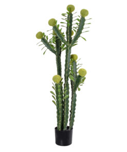 GloboStar® Artificial Garden CEREUS JAMACARU CACTUS 20193 Τεχνητό Διακοσμητικό Φυτό Κάκτος Κηρίος Υ120cm