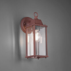 Φωτιστικό Τοίχου Trio Lighting E27 Σκουριά Αλουμίνιο IP23 201960124