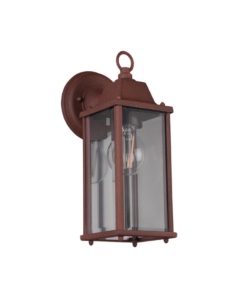 Φωτιστικό Τοίχου Trio Lighting E27 Σκουριά Αλουμίνιο IP23 201960124