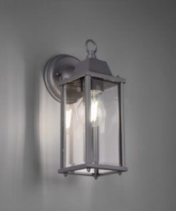 Φωτιστικό Τοίχου Trio Lighting E27 Ανθρακί Αλουμίνιο IP23 201960142