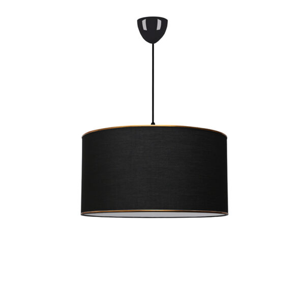 Φωτιστικό οροφής PWL-1091 pakoworld Ε27 μαύρο Φ38×70εκ 202-000068
