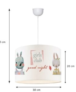 Παιδικό φωτιστικό οροφής Tally pakoworld πολύχρωμο Φ30×90εκ 202-000122