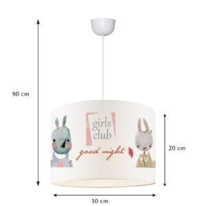 Παιδικό φωτιστικό οροφής Tally pakoworld πολύχρωμο Φ30×90εκ 202-000122