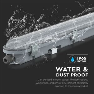 LED Φωτιστικό 48W Τύπου Φθορίου 150cm V-TAC PRO Samsung Chip 120° 5760lm Αδιάβροχο IP65 Ψυχρό 6400K – 20200