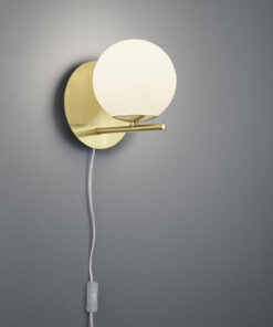 Φωτιστικό Τοίχου Trio Lighting   E14 Ορείχαλκος Ματ Μεταλλικό    202000108