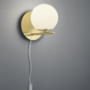 Φωτιστικό Τοίχου Trio Lighting   E14 Ορείχαλκος Ματ Μεταλλικό    202000108