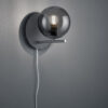 Φωτιστικό Τοίχου Trio Lighting   E14 Ανθρακί Μεταλλικό    202000142