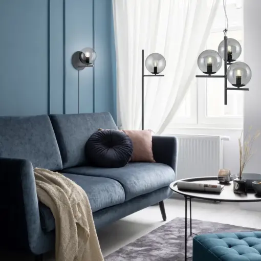 Φωτιστικό Τοίχου Trio Lighting   E14 Ανθρακί Μεταλλικό    202000142