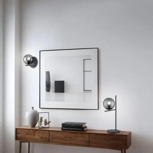 Φωτιστικό Τοίχου Trio Lighting   E14 Ανθρακί Μεταλλικό    202000142