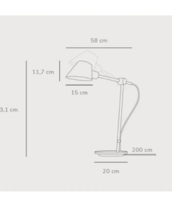 Επιτραπέζιο Φωτιστικό DFTP Stay 1xE27 Γκρι Χρώματος – 2020445010