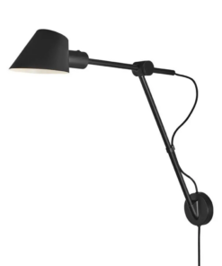 Επιτοίχιο Φωτιστικό DFTP Stay 1xE27 Μαύρου Χρώματος – 2020455003