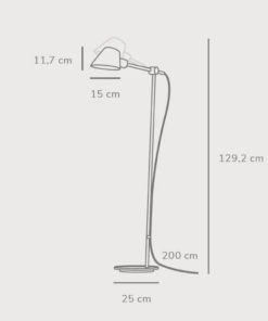 Φωτιστικό Δαπέδου DFTP Stay 1xE27 Μαύρου Χρώματος – 2020464003