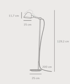 Φωτιστικό Δαπέδου DFTP Stay 1xE27 Γκρι Χρώματος – 2020464010