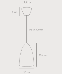 Κρεμαστό Φωτιστικό DFTP Nexus 1xE27 Λευκού Χρώματος – 2020583001