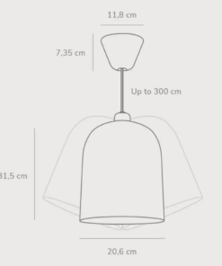 Κρεμαστό Φωτιστικό DFTP Angle 1xE27 Γκρι Χρώματος – 2020673011