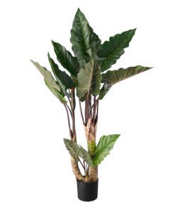 GloboStar® Artificial Garden RAINBOW TARO 20208 Τεχνητό Διακοσμητικό Φυτό Κολοκασία Υ160cm