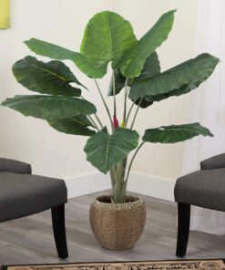 GloboStar® Artificial Garden TARO 20216 Τεχνητό Διακοσμητικό Φυτό Κολοκασία Υ140cm