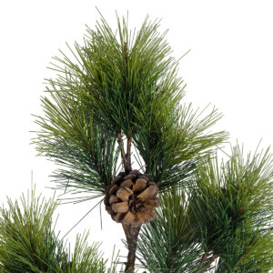 GloboStar® Artificial Garden PINUS MASSONIANA BRANCH 20217 Τεχνητό Διακοσμητικό Κλαδί Πεύκου με Κουκουνάρια Π30 x Υ35cm