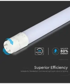 Λάμπα LED G13 T8 Samsung SMD Nano-Plastic 7.5W 600mm Rotatable Ψυχρό λευκό 6500K 110lm/W V-TAC – 21687