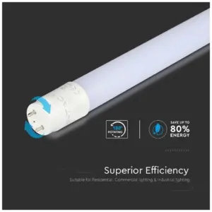 Λάμπα LED G13 T8 Samsung SMD Nano-Plastic 7.5W 600mm Rotatable Ψυχρό λευκό 6500K 110lm/W V-TAC – 21687