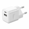 20W Charging Adapter With 1PD + 1 QC Port White V-TAC – 6678