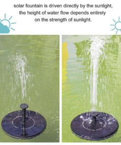 Ηλιακό Αυτόνομο Φωτοβολταϊκό Διακοσμητικό Σιντριβάνι με Μέγιστο Ύψος Νερού 30-60cm – 4 Διαφορετικά Μπέκ Ψεκασμού Αδιάβροχο IP68 Φ16 x Υ7.5cm GloboStar® – 71530GS