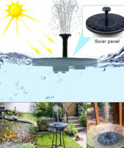 Ηλιακό Αυτόνομο Φωτοβολταϊκό Διακοσμητικό Σιντριβάνι με Μέγιστο Ύψος Νερού 30-60cm – 4 Διαφορετικά Μπέκ Ψεκασμού Αδιάβροχο IP68 Φ16 x Υ7.5cm GloboStar® – 71530GS
